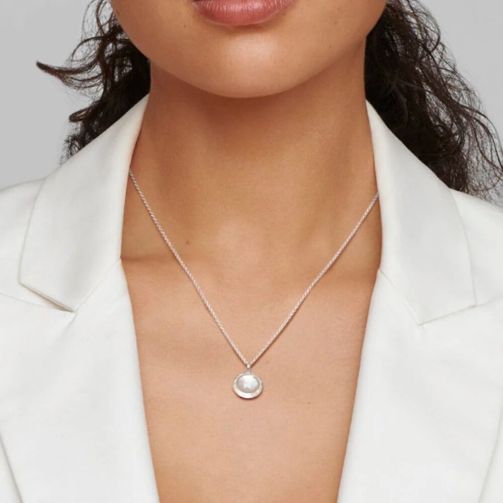 IPPOLITA Mini Pendant Necklace 925 Silver With Diamonds - Picture 3 of 6